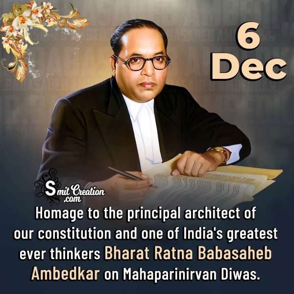 6 December Mahaparinirvan Din Image