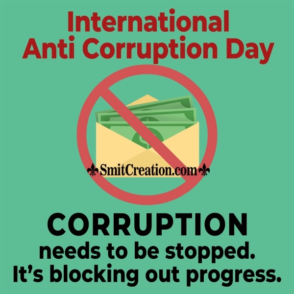 International Anti Corruption Day Quote Image