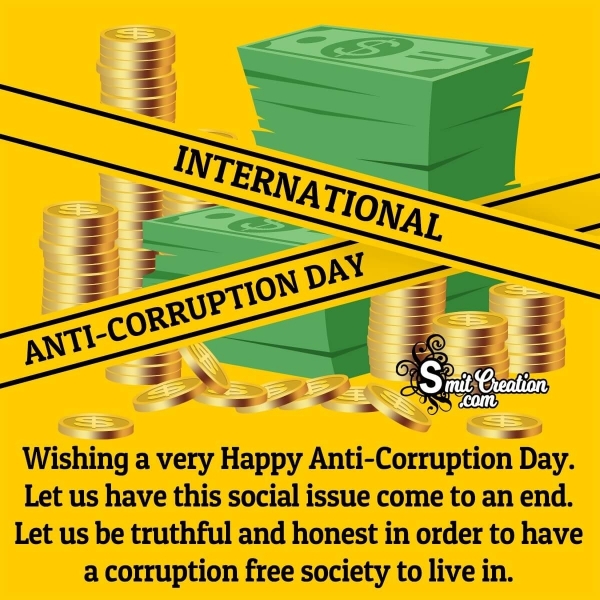 International Anti Corruption Day Wish Image