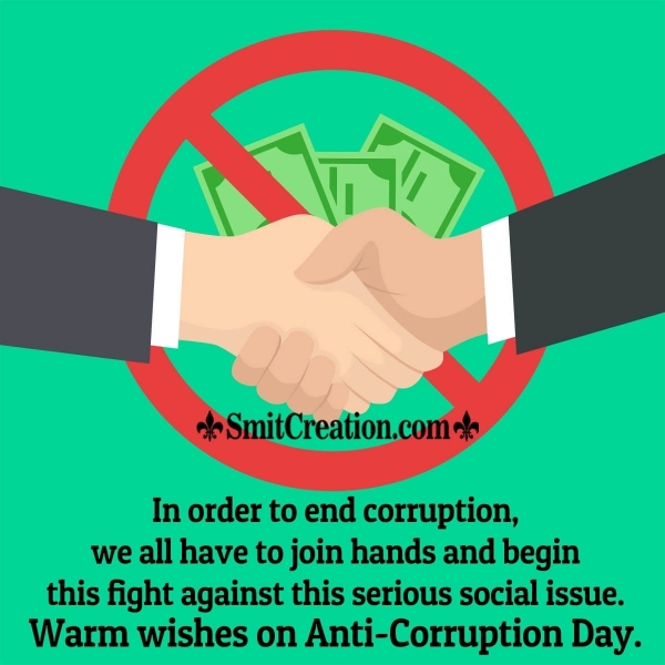 Anti-Corruption Day Quotes, Messages, Slogans, Wishes Images