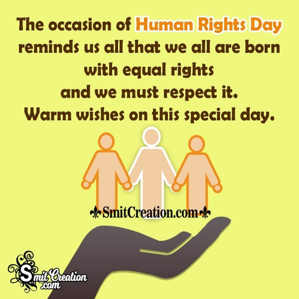 Best Lines on Human Rights Day in English