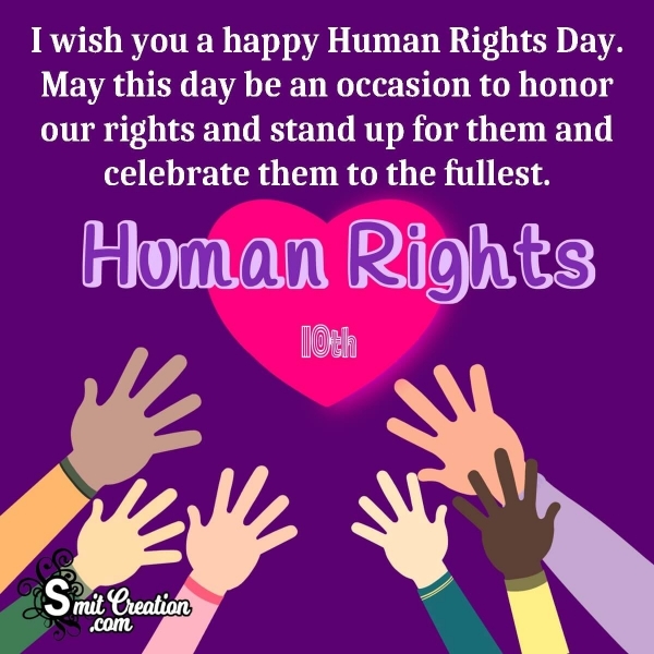 Happy Human Rights Day Wish Image