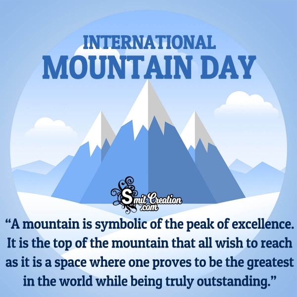 International Mountain Day Message