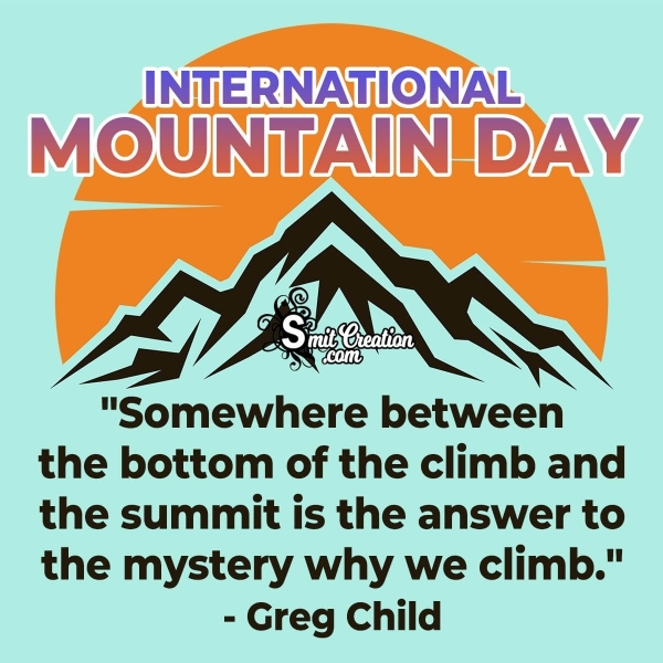 International Mountain Day Quote