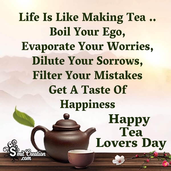 Happy Tea Lovers Day For Whatsapp