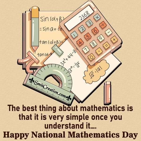 Happy National Mathematics Day Quote
