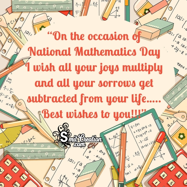 Happy National Mathematics Day Wishes