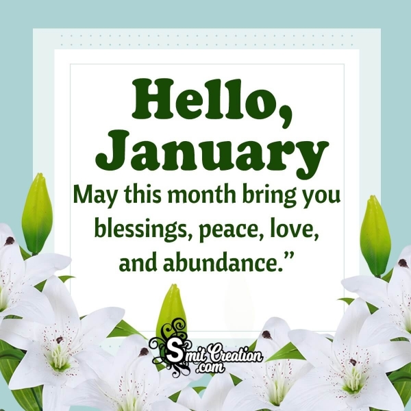Hello January Wish Image