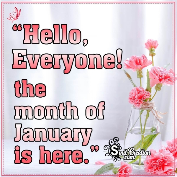 Hello January Status Image