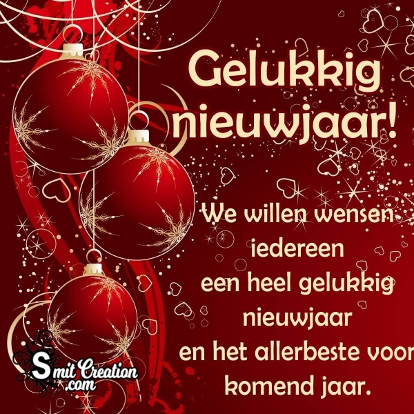 Happy New Year Wish in Dutch
