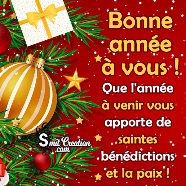 New Year Wish in French