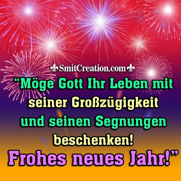 Happy New Year Blessing in German