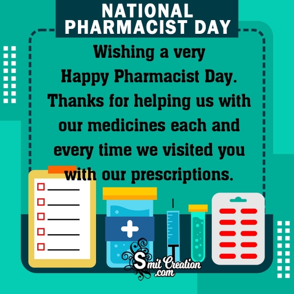 National Pharmacist Day Wishes