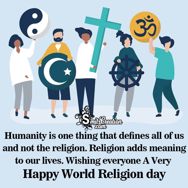 Wishing Happy World Religion Day