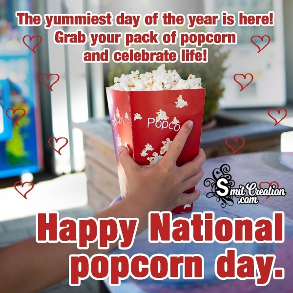 Happy National popcorn Day For Whatsapp