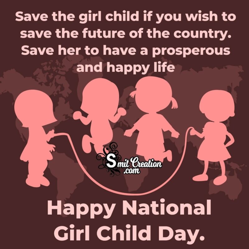 Happy National Girl Child Day Quotes - SmitCreation.com