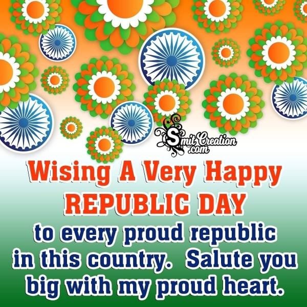 Wising A Very Happy Republic day