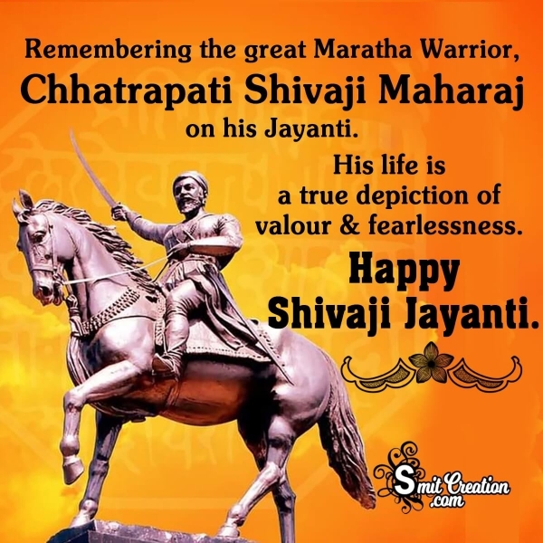 Happy Shivaji Jayanti Status Image