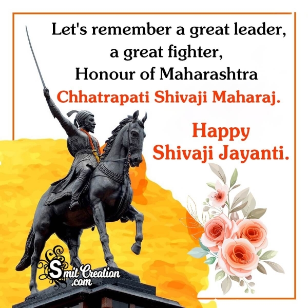 Happy Shivaji Jayanti Quote Image