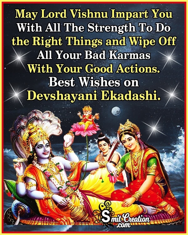 Best Wishes On Devshayani Ekadashi