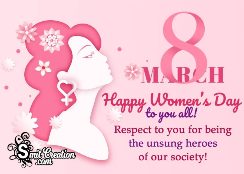 Happy Women's Day Wish For All - SmitCreation.com