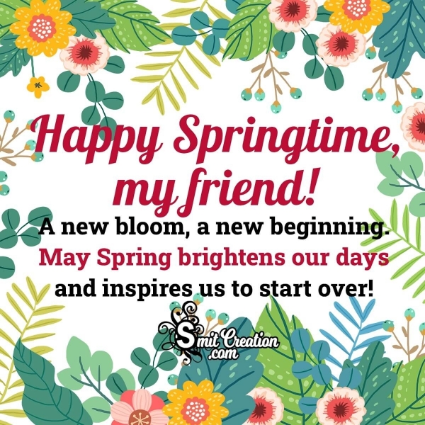 Happy Spring Wishes Friends