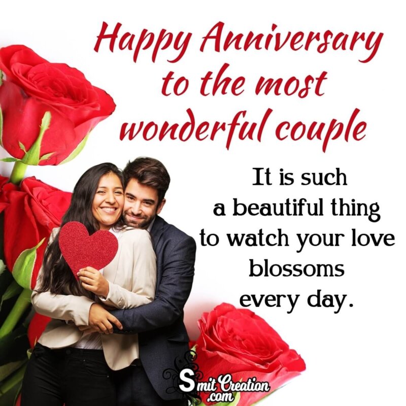 For couple wishes anniversary