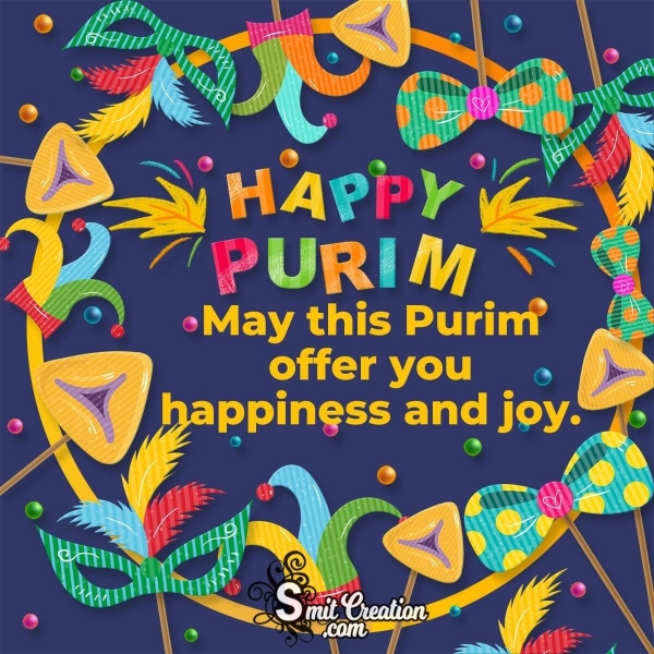Happy Purim Wish Card
