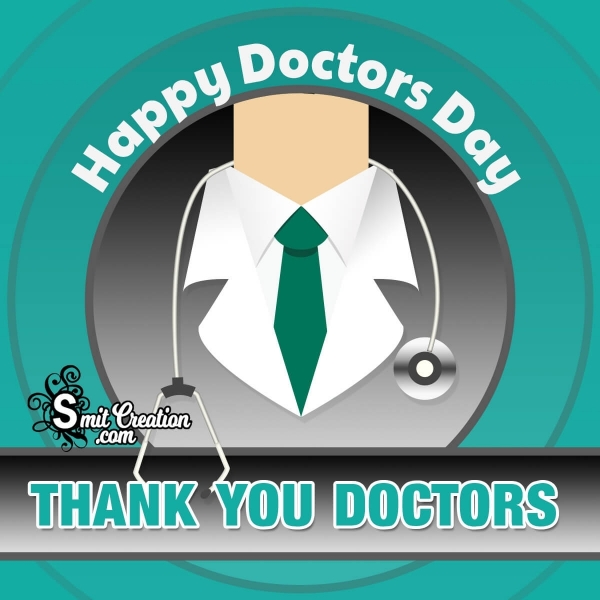 Happy Doctors Day Thank You Card