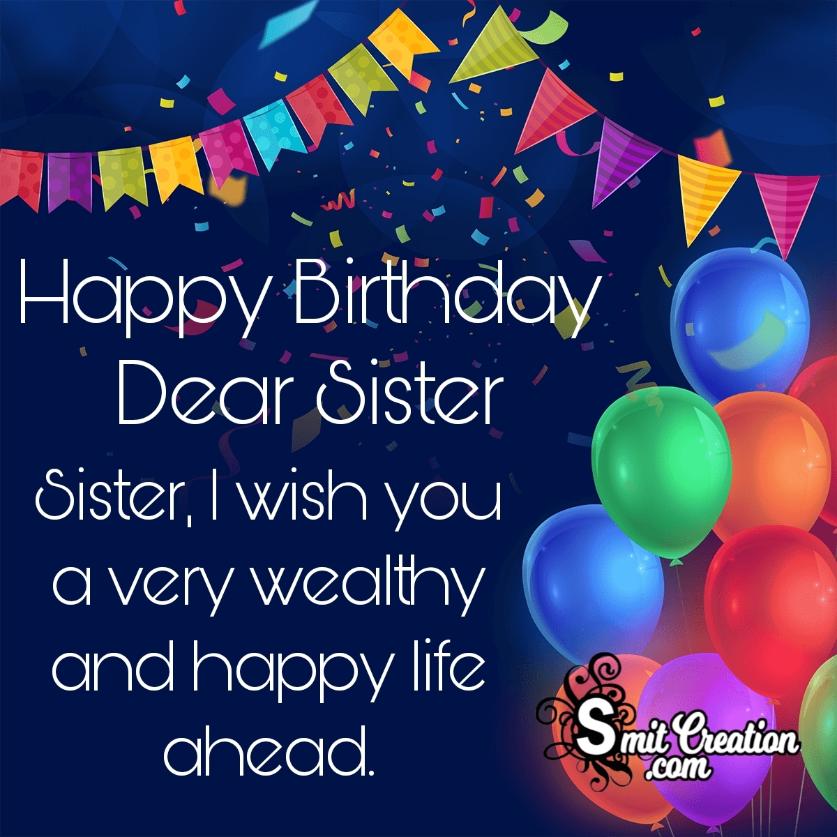 Birthday Wishes for Sister - SmitCreation.com