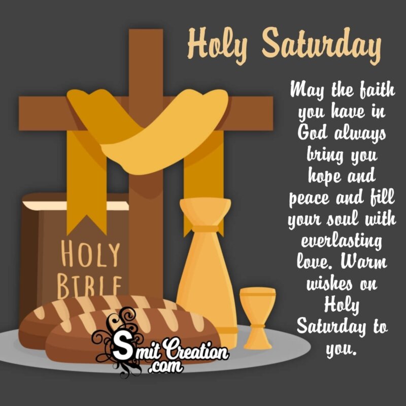 Holy Saturday Blessings Image - SmitCreation.com