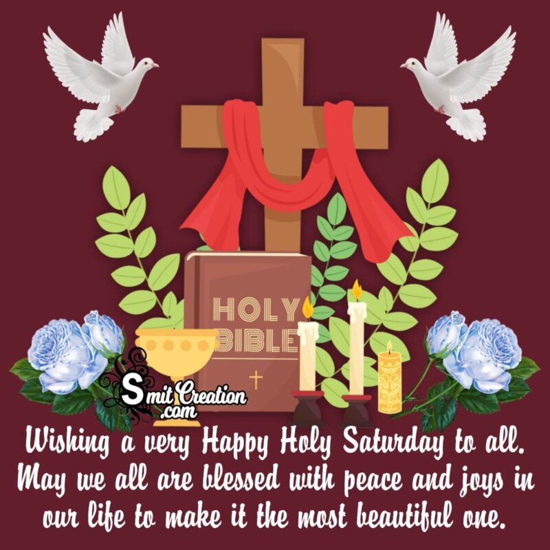 Holy Saturday Wishes Image - SmitCreation.com