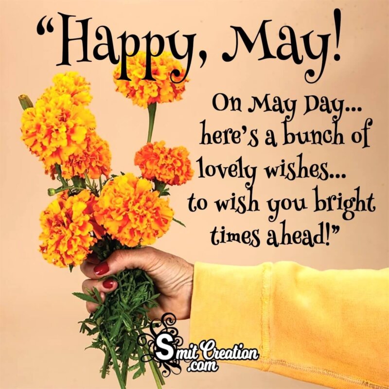 Happy May Month Wish - SmitCreation.com