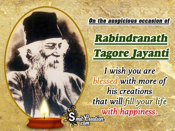 Rabindranath Tagore Jayanti Wish