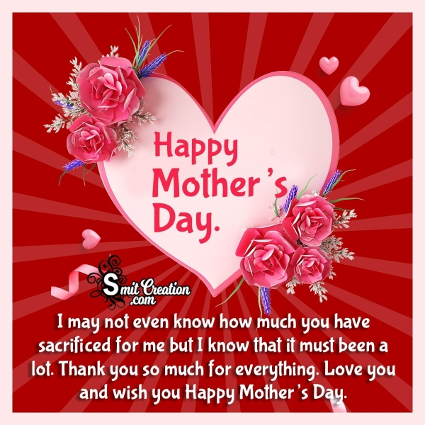 Happy Mother’s Day Thank You Message
