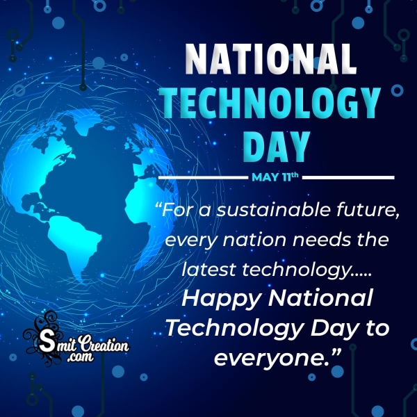 National Technology Day Message