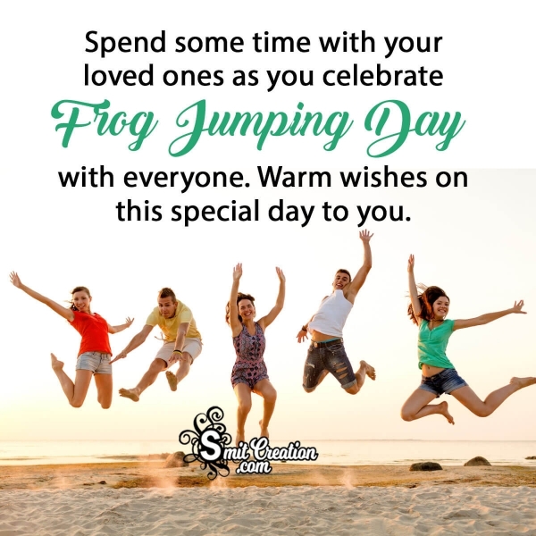 Happy Frog Jumping Day Wish Image