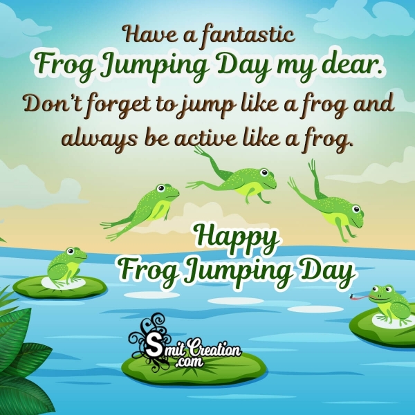 Happy Frog Jumping Day Wish