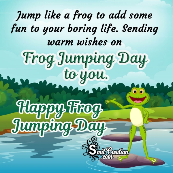Happy Frog Jumping Day Message