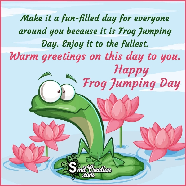 Happy Frog Jumping Day Greetings