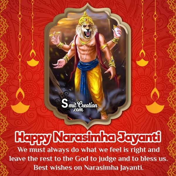 Happy Narasimha Jayanti Status