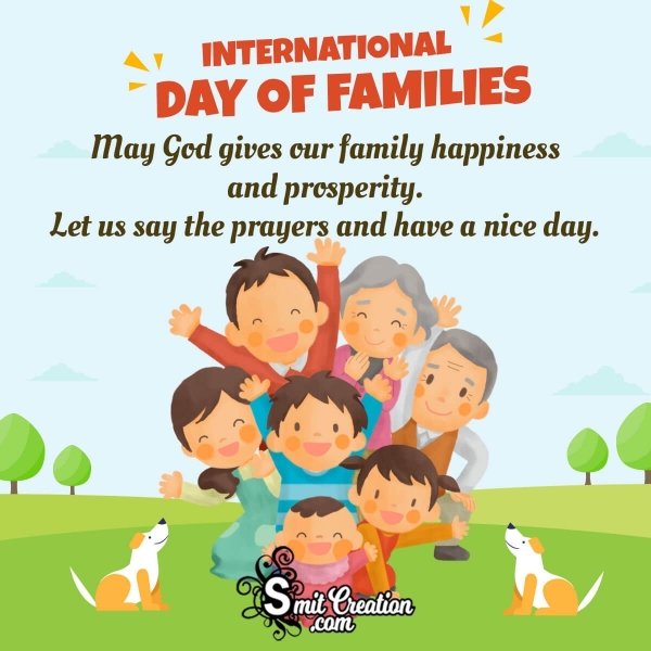 Best Wishes for International Day of Families