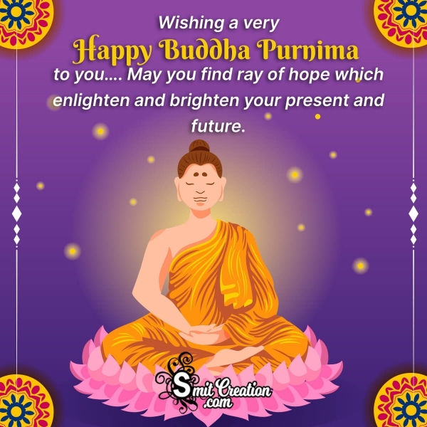 Wishing A Very Happy Buddha Purnima Image