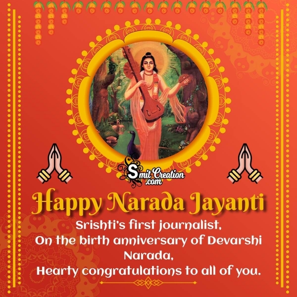 Happy Narada Jayanti Wish In English