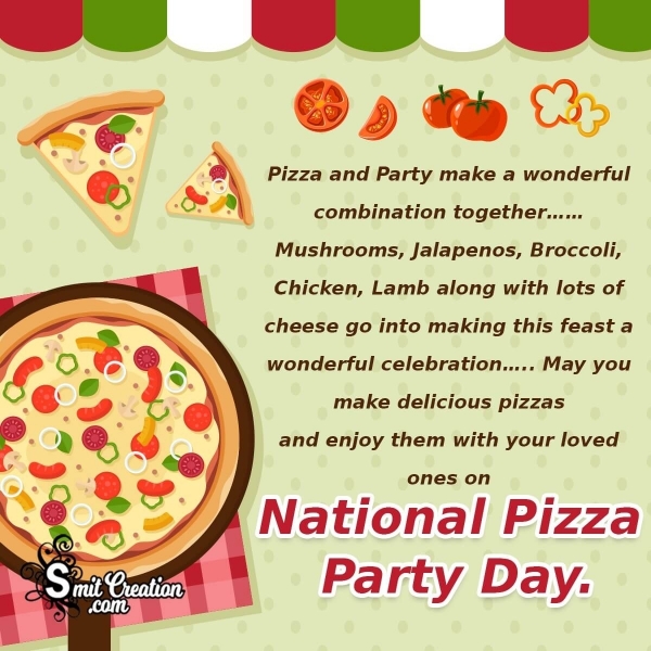 National Pizza Party Day Message