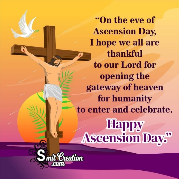 On the eve of Ascension Day