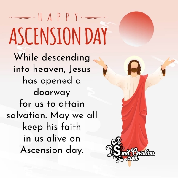 Happy Ascension Day Quote Image
