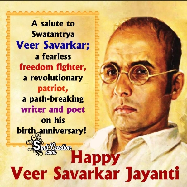 Happy Veer Savarkar Jayanti