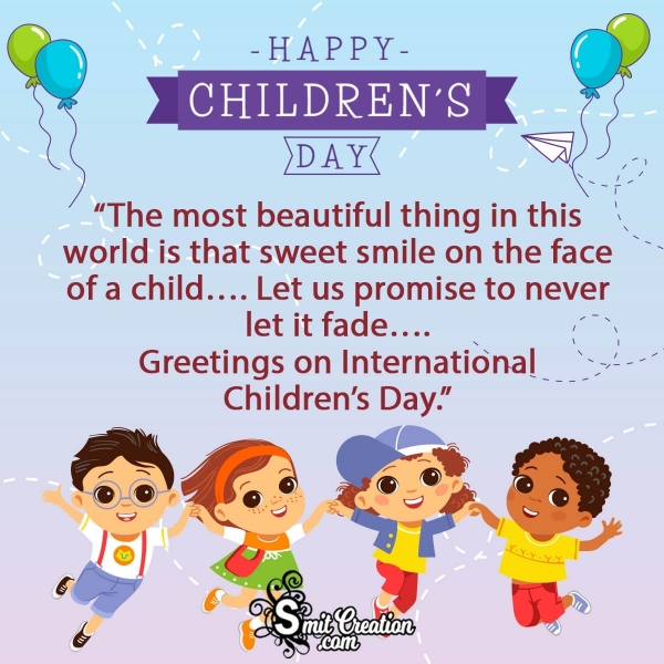 Happy International Children’s Day Greetings