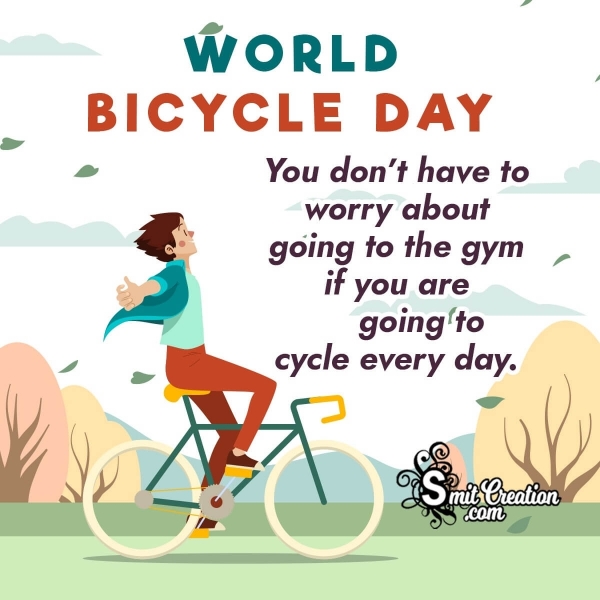 World Bicycle Day Message